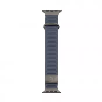 Connect Watch 38/40/41mm cinturino per orologio con fibbia posteriore in pelle e chiusura magnetica Indigo Blue