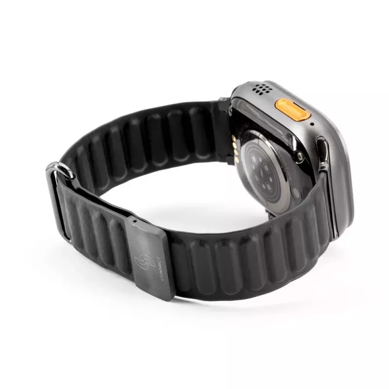 Connect Watch 42/44/45mm Cortical Back Buckle Cinturino per orologio con chiusura magnetica, nero