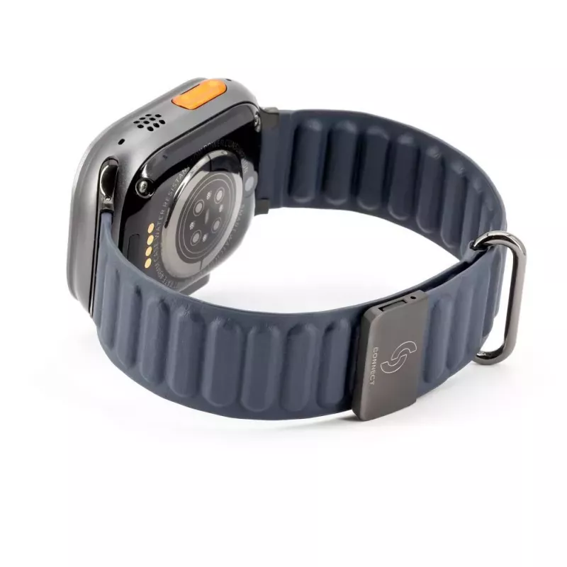 Connect Watch 42/44/45mm cinturino in similpelle PU premium con chiusura magnetica indaco