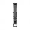 Connect Watch 38/40/41mm cinturino in similpelle con inserto in silicone (132mm M/L) nero