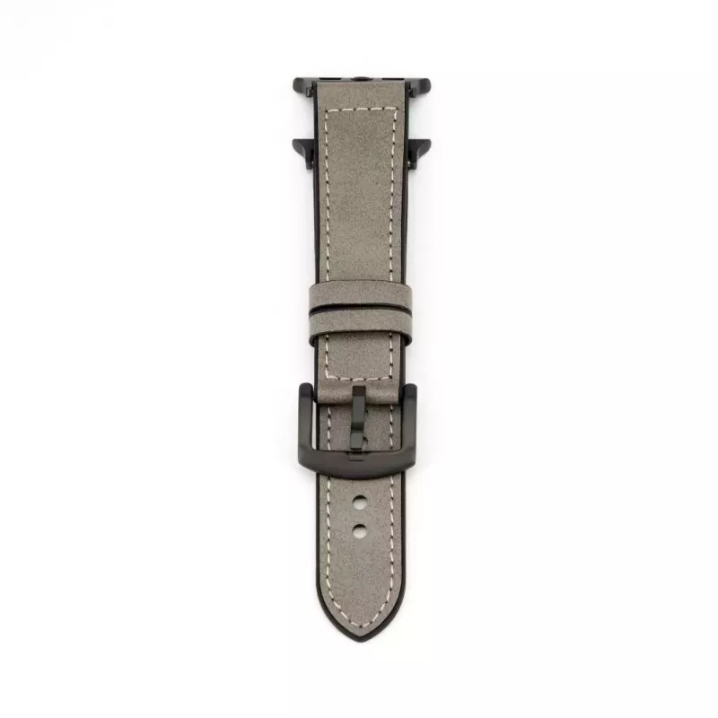 Connect Watch 38/40/41mm cinturino in similpelle con inserto in silicone (132mm M/L) argento