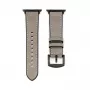 Connect Watch 38/40/41mm cinturino in similpelle con inserto in silicone (132mm M/L) argento
