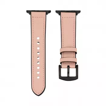 Connect Watch 42/44/45mm cinturino in similpelle con inserto in silicone (132mm M/L) Pink Sand