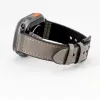 Connect Watch 42/44/45mm cinturino in similpelle con inserto in silicone (132mm M/L) argento