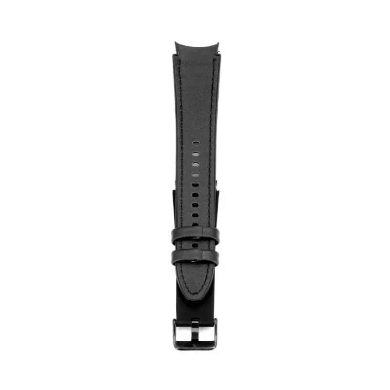 Connect 20mm cinturino in similpelle con inserto in silicone (130mm M/L) nero