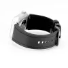 Connect 20mm cinturino in similpelle con inserto in silicone (130mm M/L) nero