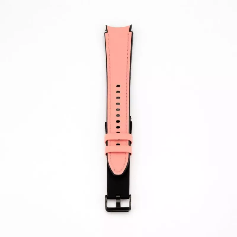 Connect 20mm cinturino in similpelle con inserto in silicone (130mm M/L) rosa