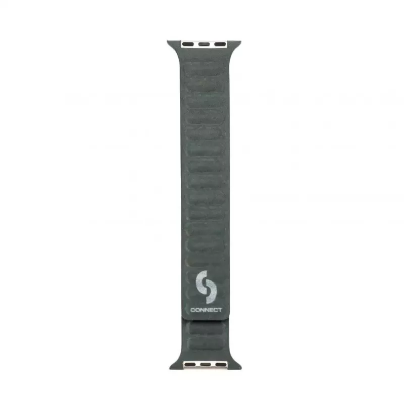 Connect Watch 38/40/41mm cinturino in twill intrecciato fine con catena magnetica verde