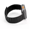 Connect Watch 42/44/45mm cinturino in twill intrecciato fine con catena magnetica nero
