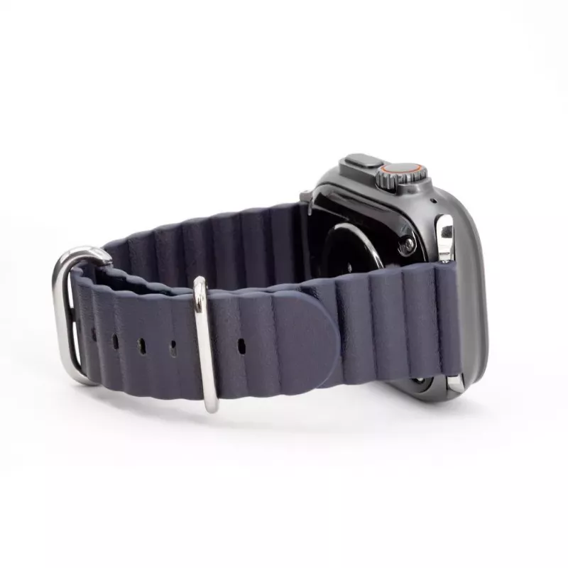 Connect Watch 38/40/41mm cinturino in pelle Marine blu navy