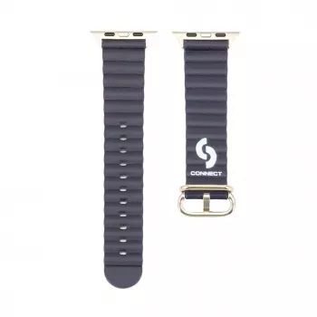 Connect Watch 38/40/41mm cinturino in pelle Marine blu navy