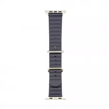 Connect Watch 42/44/45mm cinturino in pelle Marine blu navy