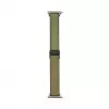 Connect 20mm cinturino in silicone e pelle con chiusura magnetica verde bosco