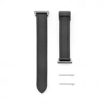 Connect 22mm cinturino in silicone e pelle con chiusura magnetica nero