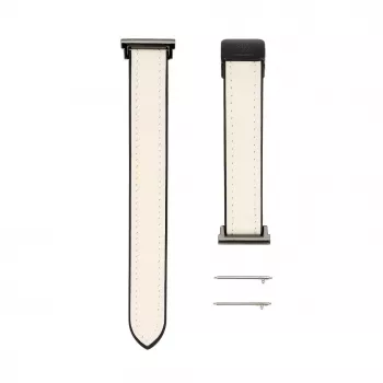 Connect 22mm cinturino in silicone e pelle con chiusura magnetica bianco