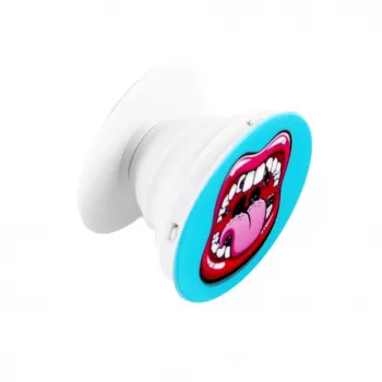 iLike supporto universale Pop Holder Lips rosa blu