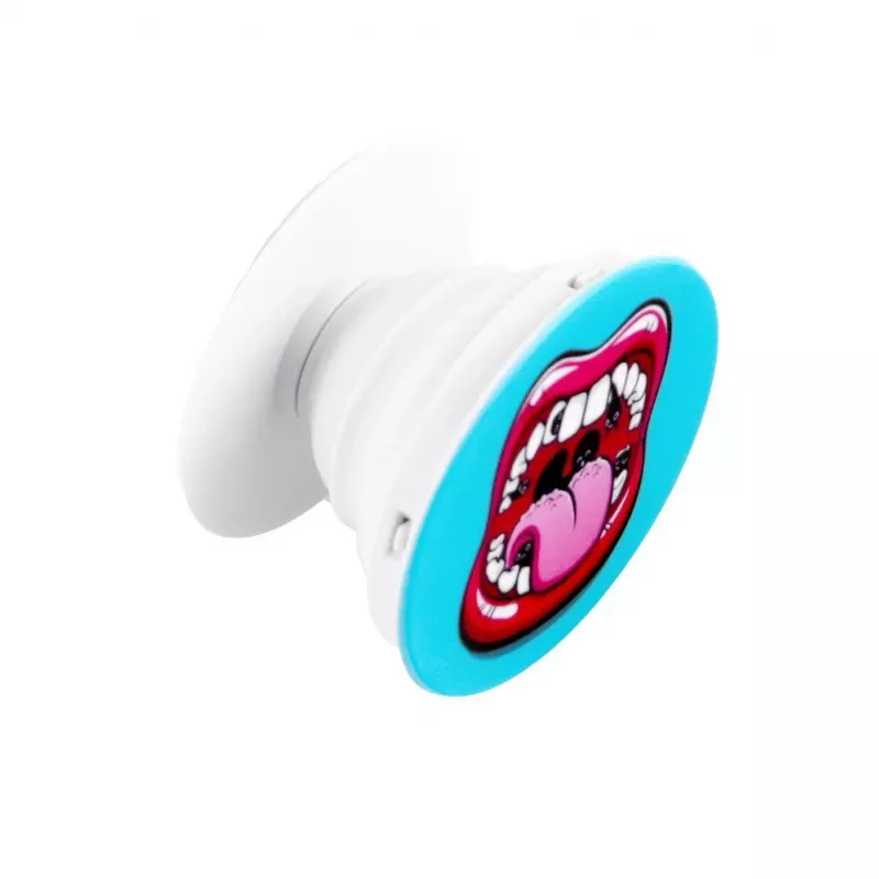 iLike supporto universale Pop Holder Lips rosa blu