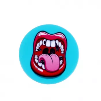 iLike supporto universale Pop Holder Lips rosa blu