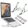 iLike STM1 supporto pieghevole in metallo per notebook da 10-17,3 pollici - argento