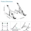 iLike STM1 supporto pieghevole in metallo per notebook da 10-17,3 pollici - argento