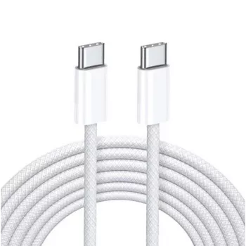 iLike cavo USB-C a USB-C 65W 2M bianco