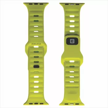 Evelatus Watch 42/44/45 Sport cinturino in silicone Loop giallo ultra