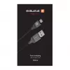 Evelatus Cavo USB-A a USB-C 1,2 m nylon intrecciato nero