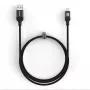 Evelatus Cavo USB-A a USB-C 1,2 m nylon intrecciato nero