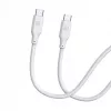 Evelatus Cavo in silicone USB-C a USB-C 1,2 m 60W / 20V 3A bianco
