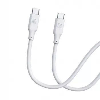 Evelatus Cavo in silicone USB-C a USB-C 1,2 m 60W / 20V 3A bianco
