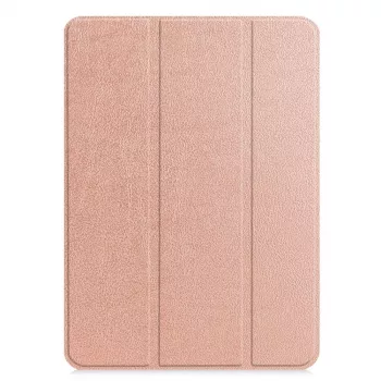 iLike iPad Pro 11 4ª Gen Custodia con supporto Tri-Fold in pelle ecologica oro rosa