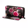 Evelatus Portafoglio universale con zip design floreale nero