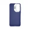 iLike Samsung Galaxy A15 Custodia ibrida con supporto fotocamera blu