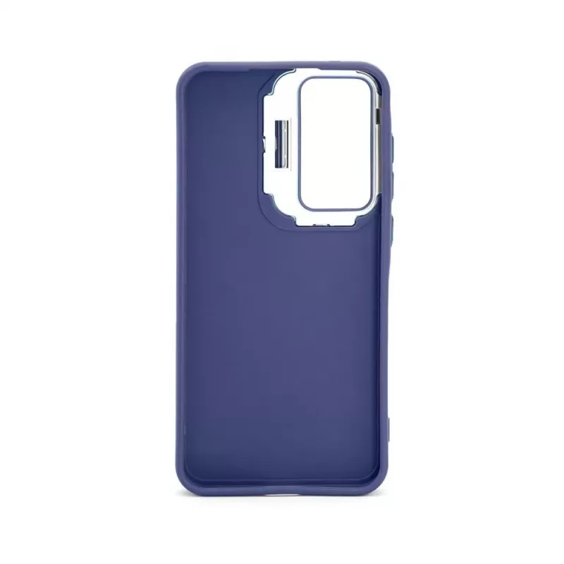 iLike Samsung Galaxy A15 Custodia ibrida con supporto fotocamera blu