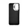 iLike Samsung Galaxy A35 Custodia ibrida con supporto fotocamera nera