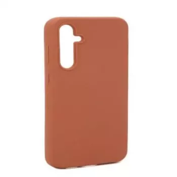 Evelatus Samsung Galaxy A34 Custodia in silicone Premium Soft Touch marrone sella
