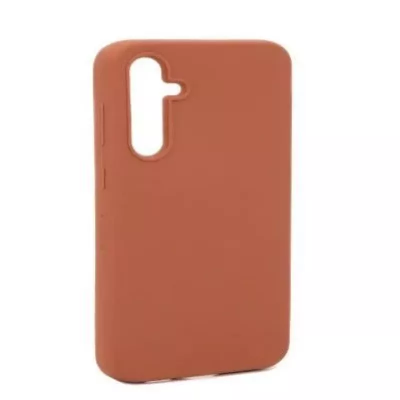 Evelatus Samsung Galaxy A54 Custodia in silicone Premium Soft Touch marrone sella