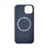 Evelatus Apple iPhone 12 / 12 Pro Custodia in silicone Premium MagSafe Soft Touch New Function blu notte