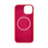 Evelatus Apple iPhone 15 Custodia in silicone Premium MagSafe Soft Touch camelia