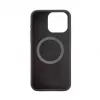 Evelatus Apple iPhone 15 Pro Max Custodia in silicone Soft Touch Premium MagSafe New Function nero