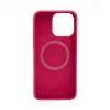 Evelatus Apple iPhone 15 Pro Max Custodia in silicone Soft Touch Premium MagSafe New Function rosso rosa