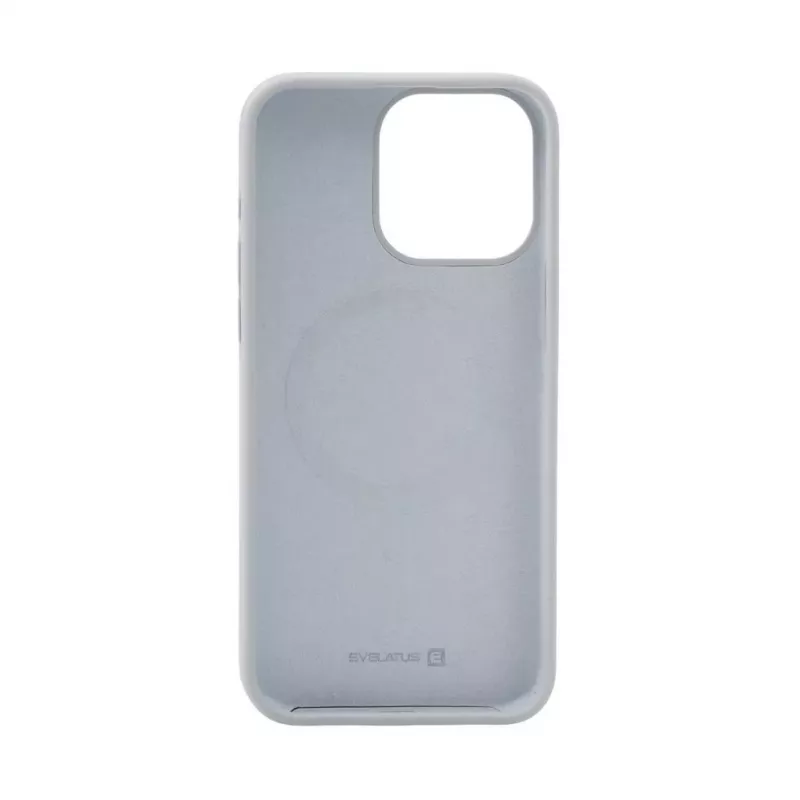 Evelatus Apple iPhone 15 Pro Max Custodia in silicone Soft Touch Premium MagSafe New Function grigio blu