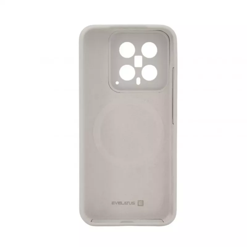 Evelatus Xiaomi 14 Custodia in silicone Soft Touch Premium grigio