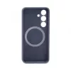 Evelatus Samsung Galaxy S24 Custodia in silicone Soft Touch Premium MagSafe blu notte