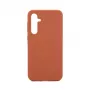 Evelatus Samsung Galaxy S23 FE Custodia in silicone Soft Touch Premium marrone sella