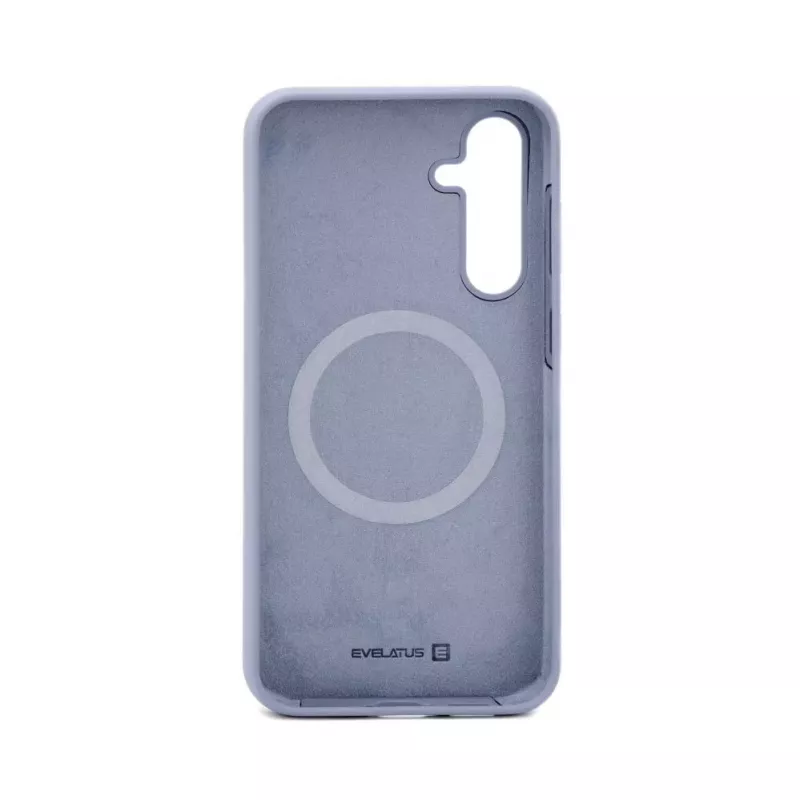 Evelatus Samsung Galaxy S23 FE Custodia in silicone Soft Touch Premium grigio lavanda