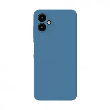 Evelatus Samsung Galaxy A05 Custodia in silicone Soft Touch Premium blu notte