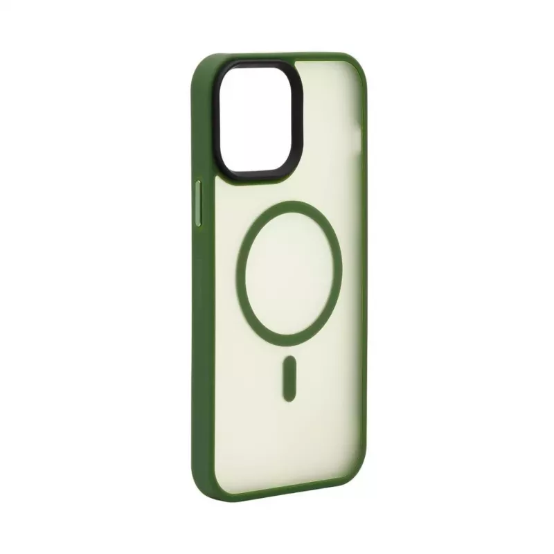 Evelatus Apple iPhone 13 Pro Max Custodia ibrida compatibile MagSafe PC+TPU verde
