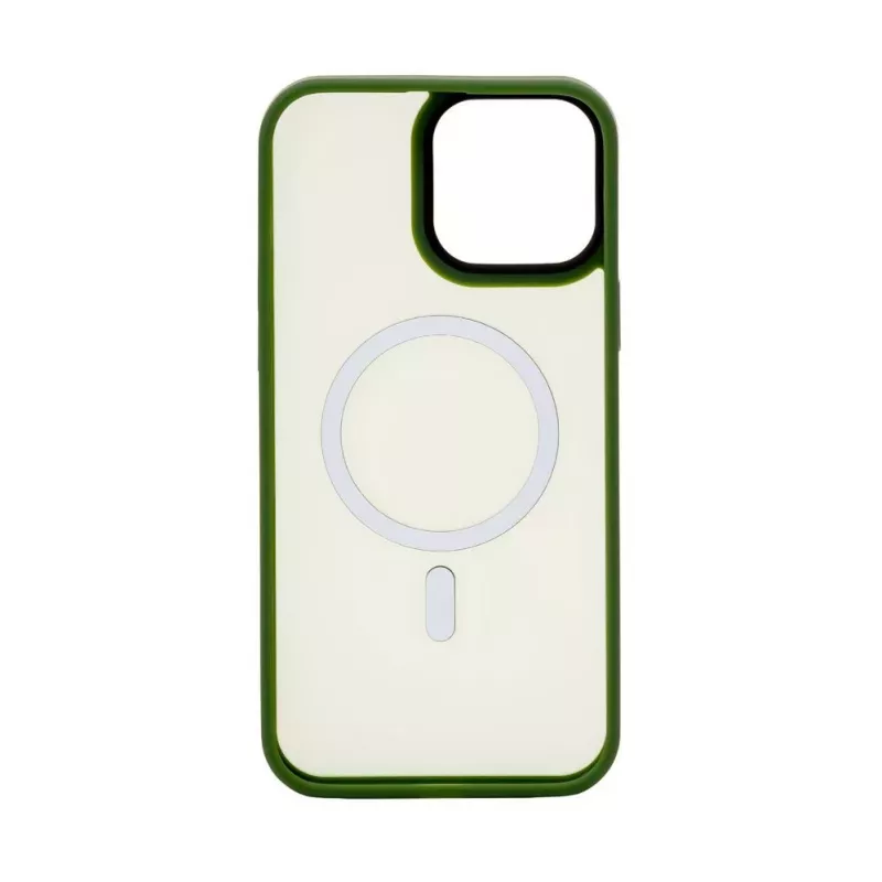 Evelatus Apple iPhone 13 Pro Max Custodia ibrida compatibile MagSafe PC+TPU verde