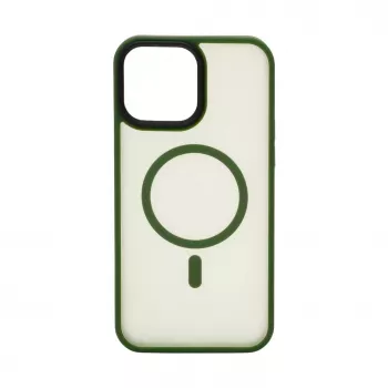 Evelatus Apple iPhone 13 Pro Max Custodia ibrida compatibile MagSafe PC+TPU verde
